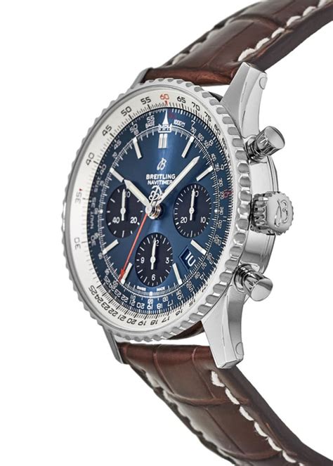 breitling navitimer world strap size|breitling navitimer crocodile strap.